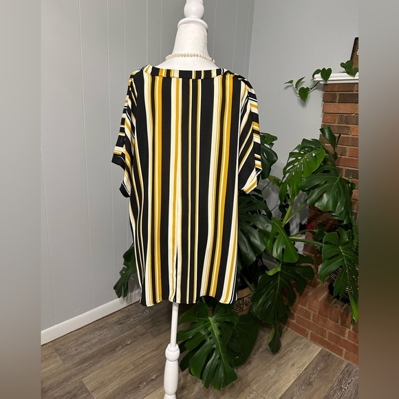🛍️ Janette Plus beautiful multi color striped top with excellent condition - Picture 5 of 8